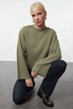 Trendyolmilla More Sustainable Taş Basic Triko Kazak TWOAW25KZ00313