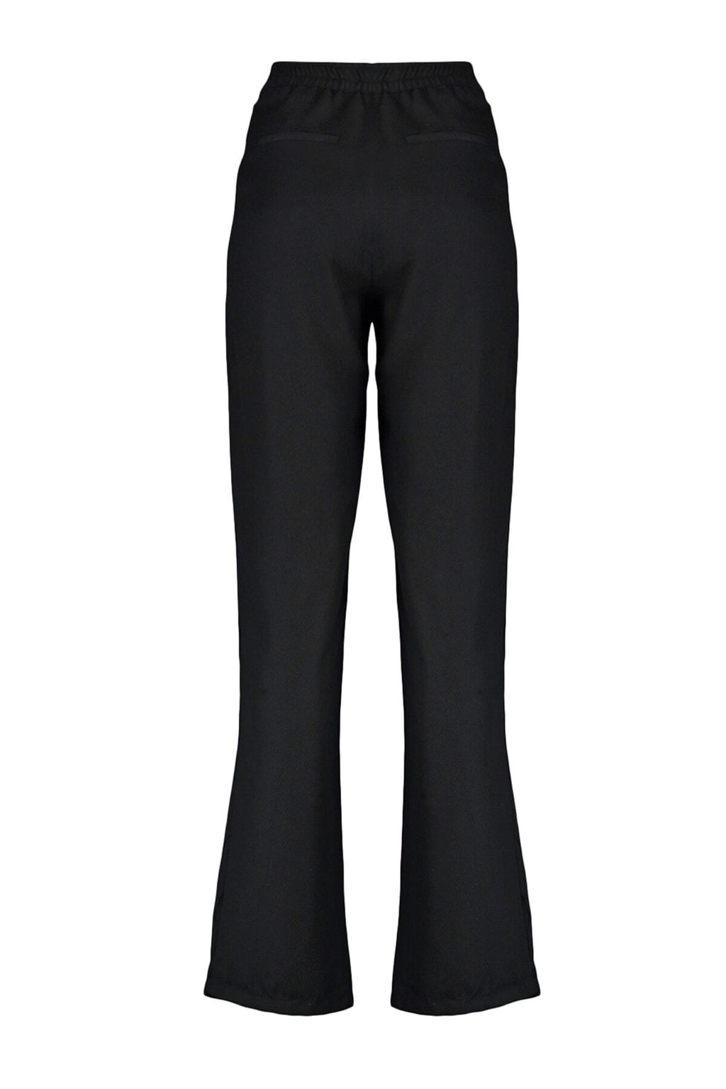 Siyah Straight/Düz Kesim Dokuma Kumaş Pantolon TWOAW22PL0321
