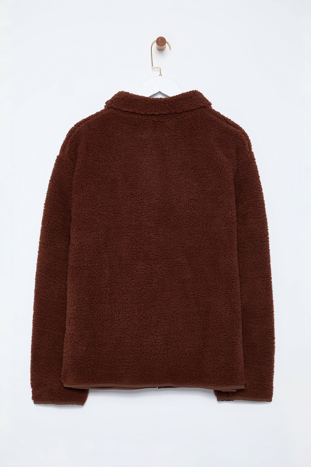 Trendyolmilla Winter Essentials Indigo Kalın Polar Fermuarlı Dik Yaka Cepli Örme Sweatshirt TWOAW24SW00071