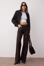 Trendyolmilla Koyu Mavi Yüksek Bel Geniş Paça Wide Leg Jeans TWOAW26JE00119