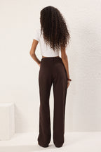 Trendyolmilla Lacivert Yüksek Bel Wide Leg Geniş Paça %100 Pamuk Non-Stretch Jeans TWOSS22JE0242