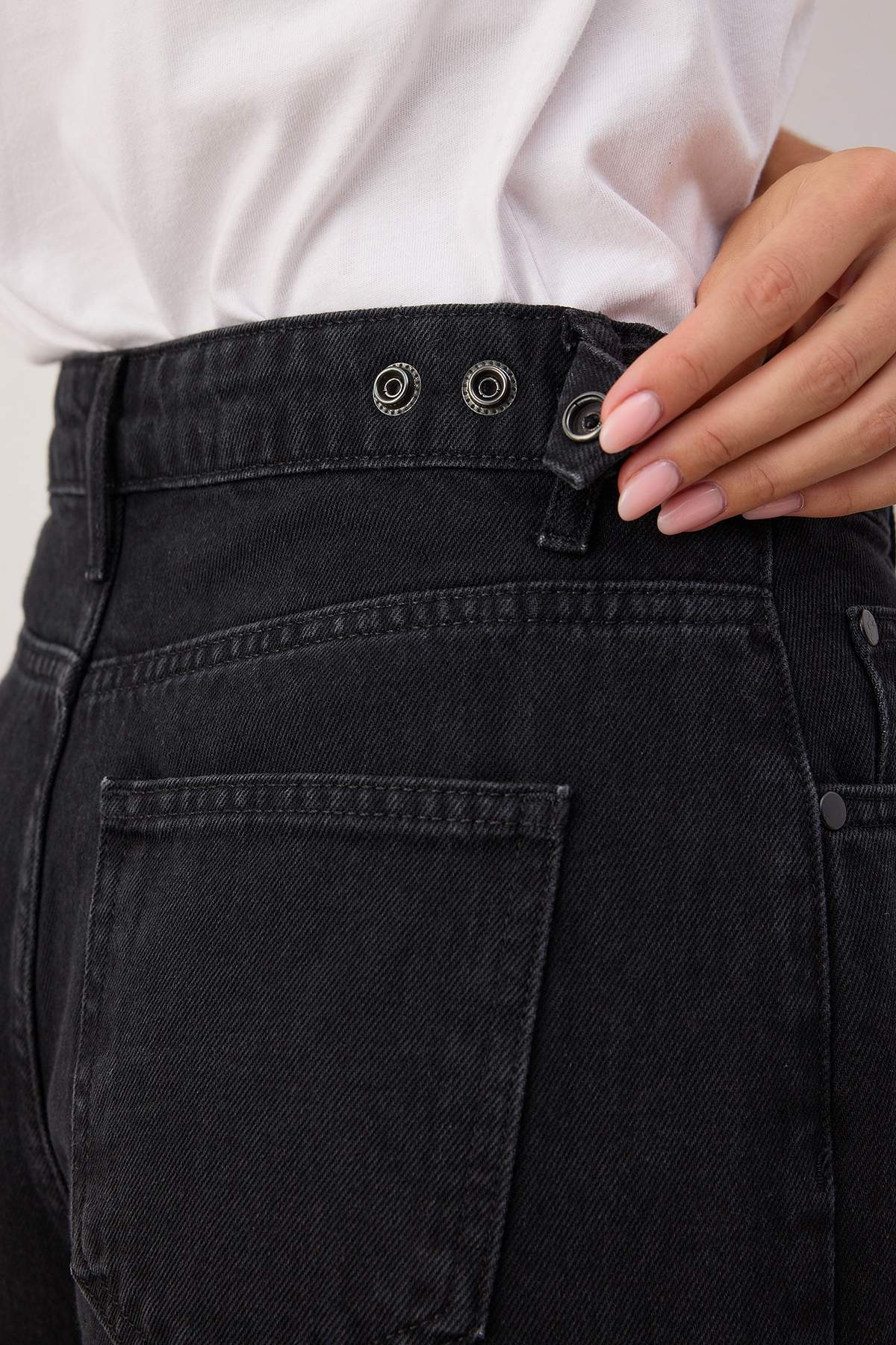 Trendyolmilla Mavi Beli Ayarlı Yüksek Bel Wide Leg/Geniş Paça Jeans TWOAW26JE00265