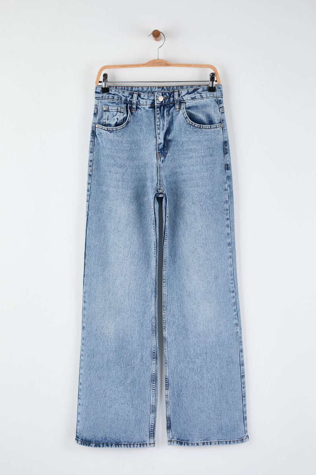 Trendyolmilla Mavi Yüksek Bel Wide Leg Palazzo Jeans TWOAW26JE00269