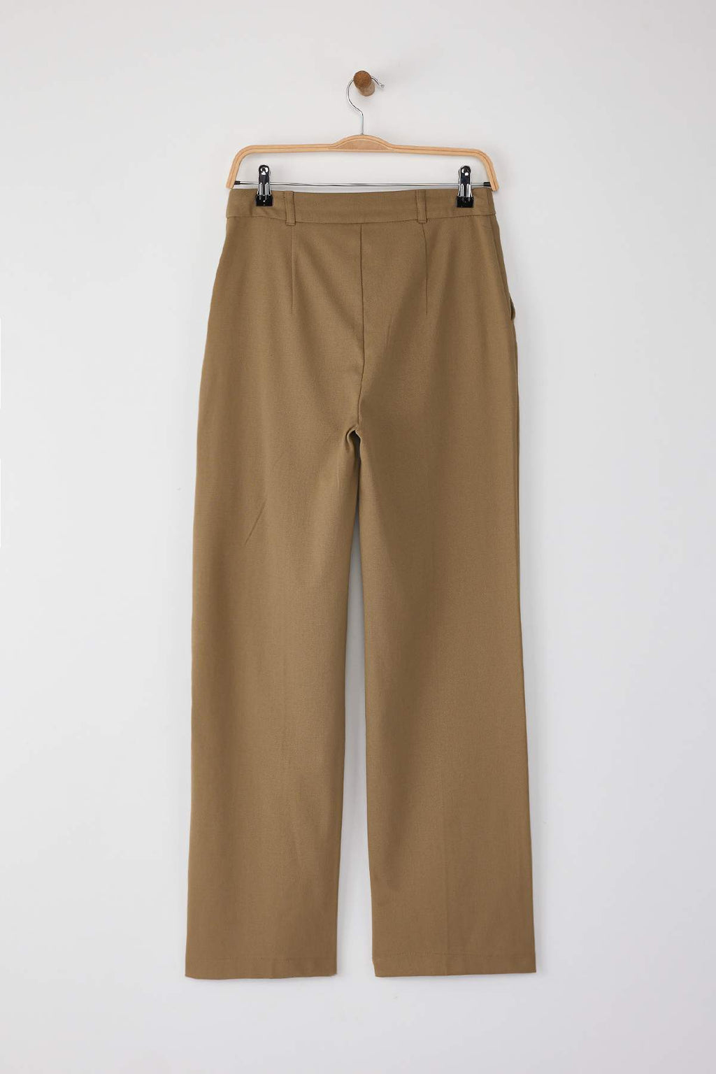 Trendyolmilla Wardrobe Essentials Siyah Bağcıklı Kışlık Tuşeli Rahat Kumaş Geniş Paça Pantolon | TWOAW26PL00012