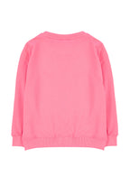 Trendyolmilla Lila Kız Çocuk Mevsimlik-İnce Kedi Desenli Örme Sweatshirt TKDAW25SW00008