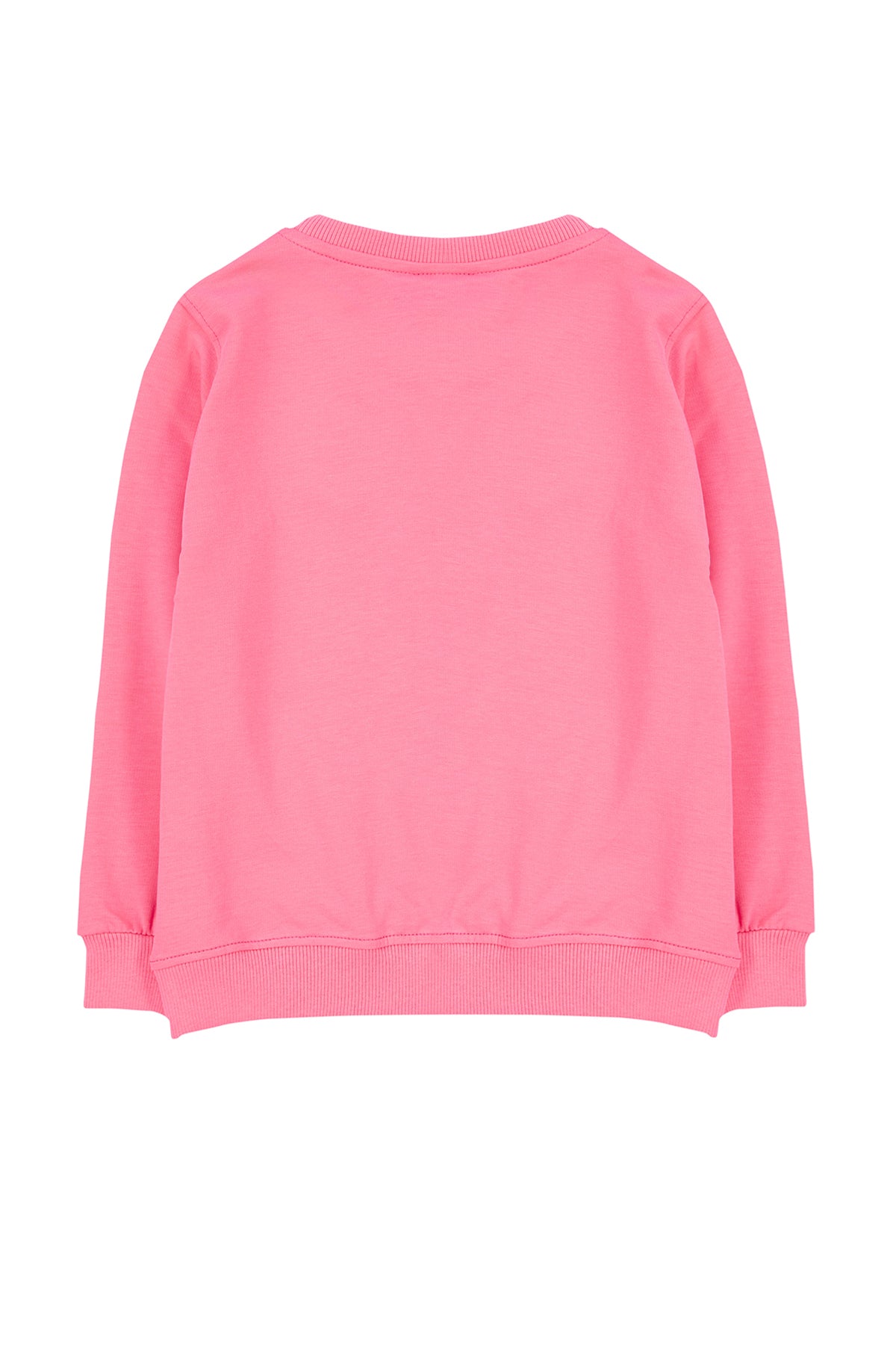 Trendyolmilla Lila Kız Çocuk Mevsimlik-İnce Kedi Desenli Örme Sweatshirt TKDAW25SW00008