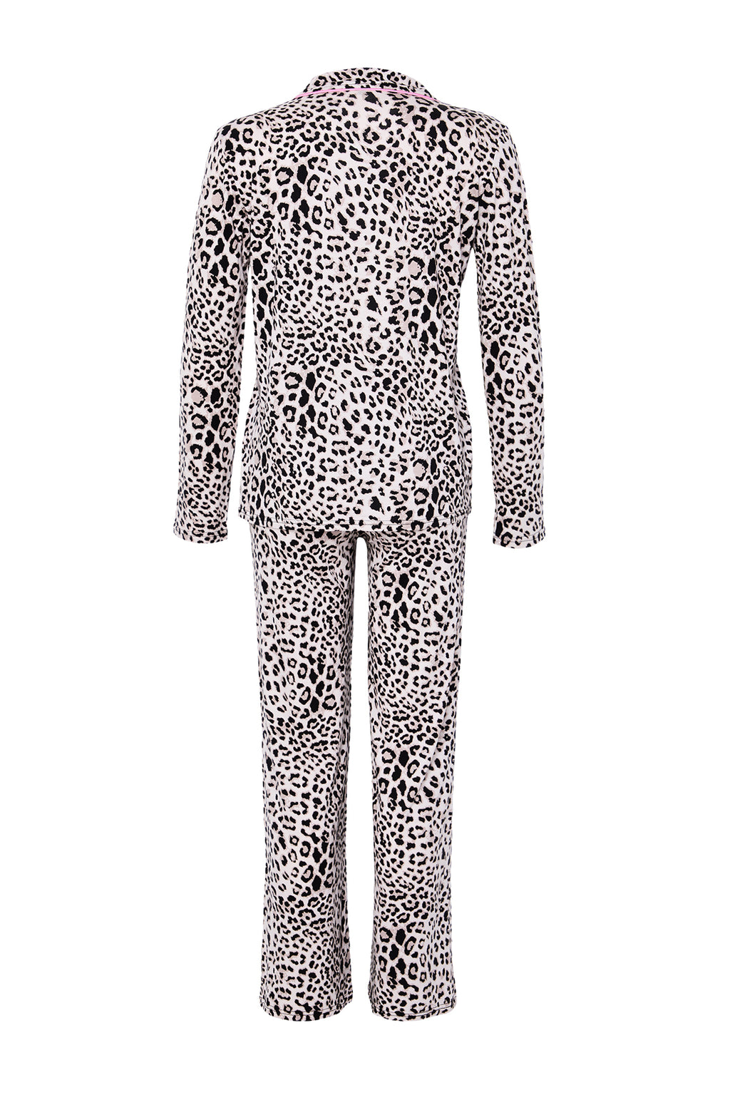 Trendyolmilla Çok Renkli Leopar Desenli Kurdele/Fiyonklu Biyeli Örme Pijama Takımı THMAW25PT00107