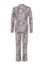 Trendyolmilla Çok Renkli Leopar Desenli Kurdele/Fiyonklu Biyeli Örme Pijama Takımı THMAW25PT00107