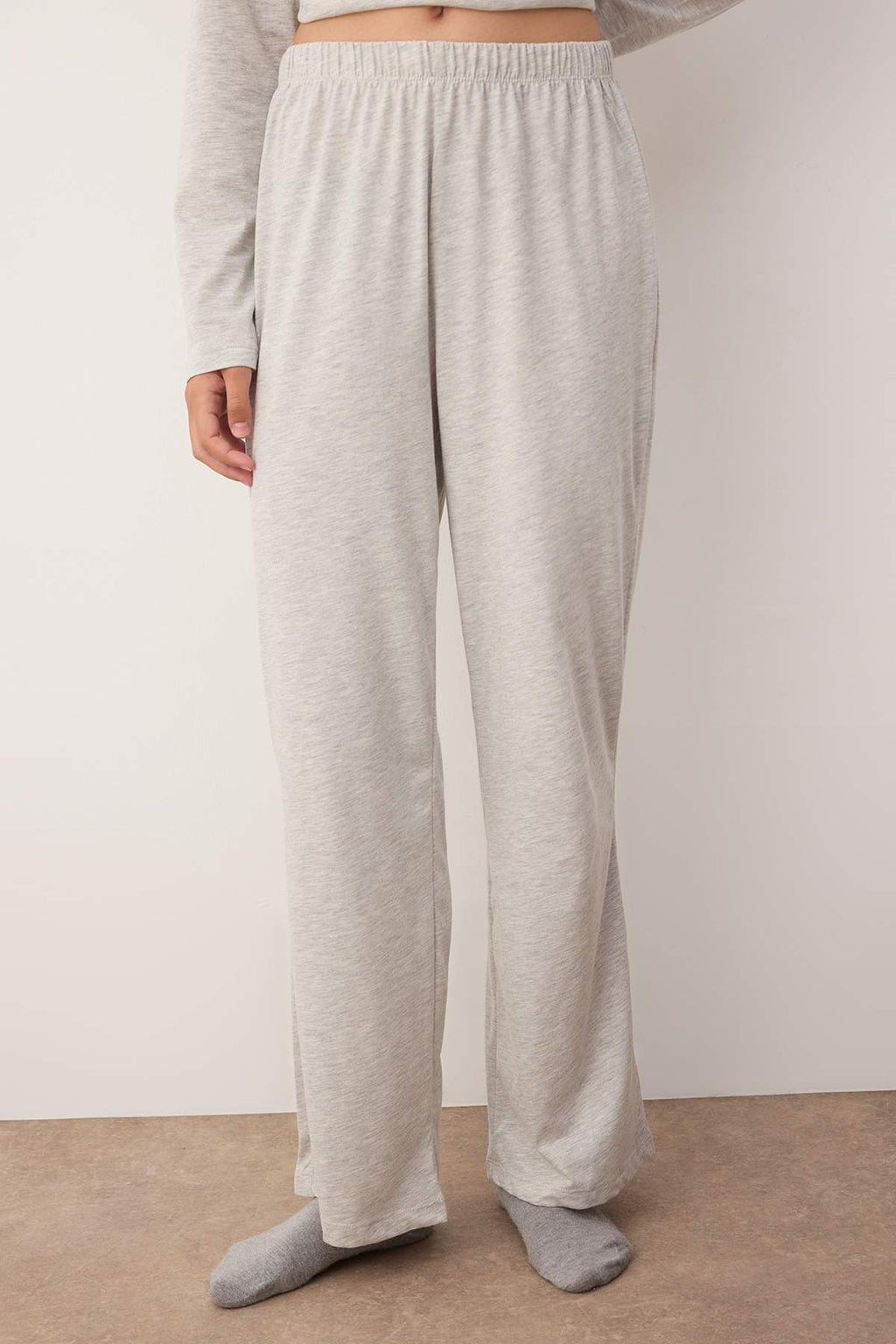 Trendyolmilla Pembe Pamuklu Dantel Detaylı Örme Pijama Takımı THMAW26PT00051
