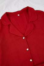 Trendyolmilla Lacivert Kurdele/Fiyonk Nakış Detaylı Viskon Dokuma Pijama Takımı THMAW26PT00089