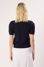 Trendyolmilla Sarı Polo Yaka Premium İplik / Özel İplik Triko İnce Bluz TWOSS25BZ00184