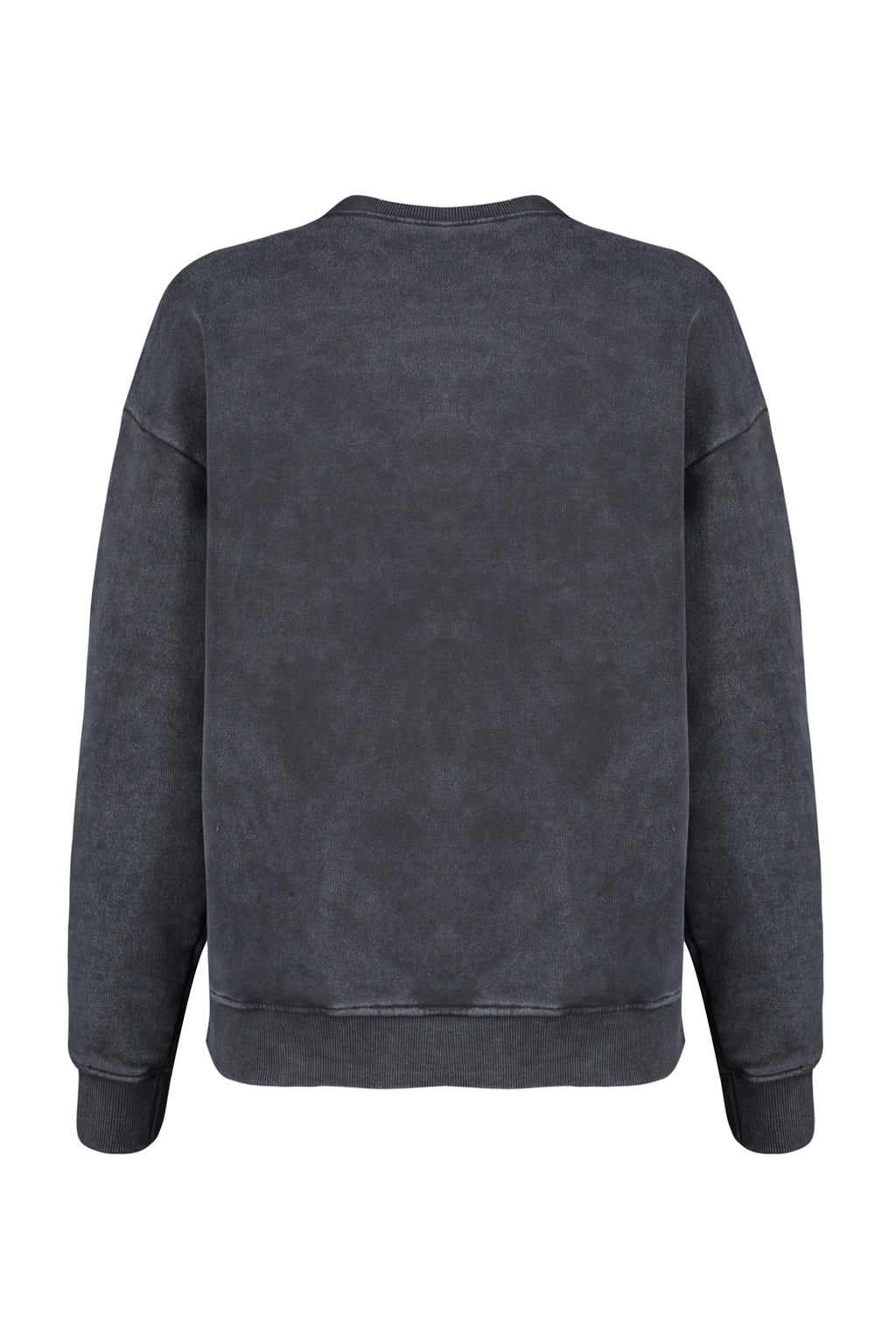 Antrasit Eskitme/Soluk Efektli Kalın İçi Polarlı Oversize/Geniş Kalıp Örme Sweatshirt TWOAW24SW00151