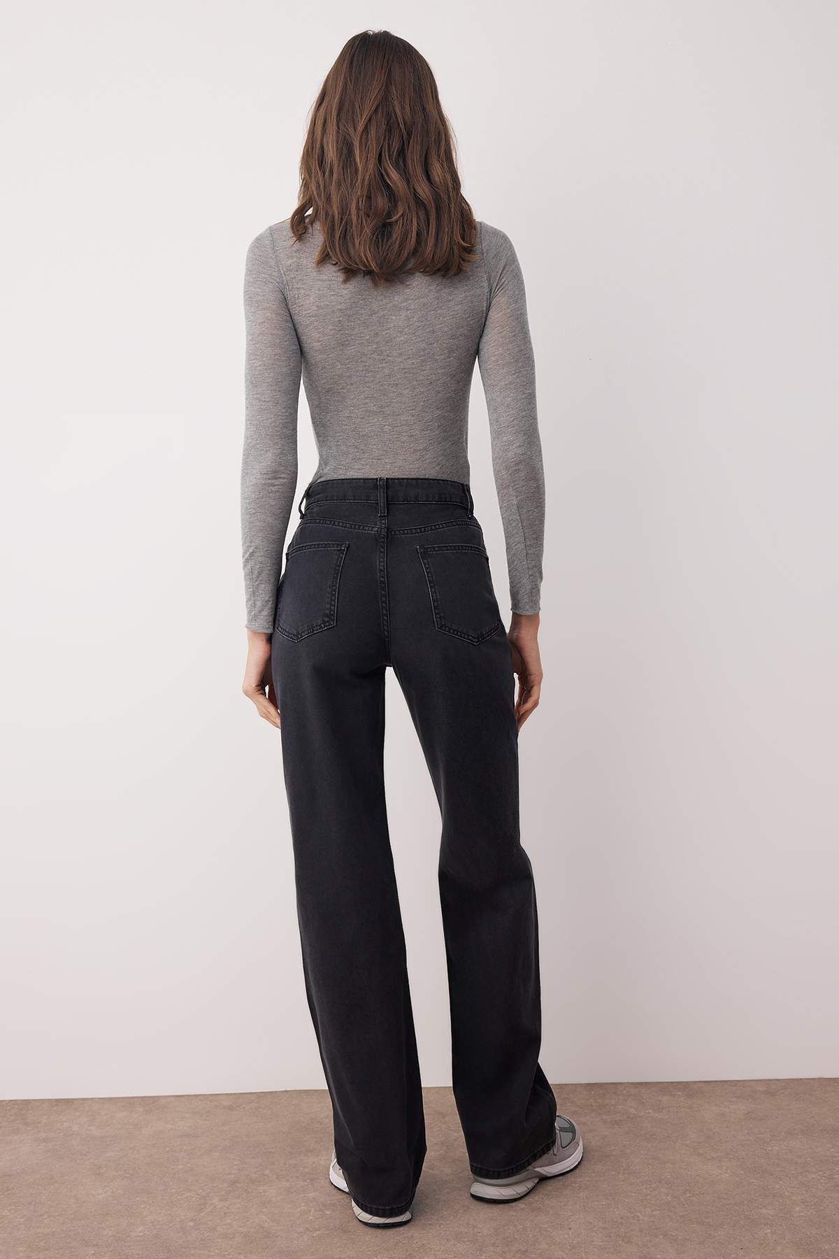 Trendyolmilla Açık Mavi Yüksek Bel Wide Leg Jeans TWOSS25JE00278