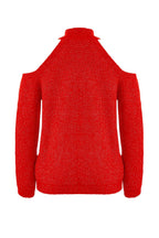 Trendyolmilla Lacivert Simli Pencere/Cut Out Detaylı Triko Kazak TWOAW20XS0006