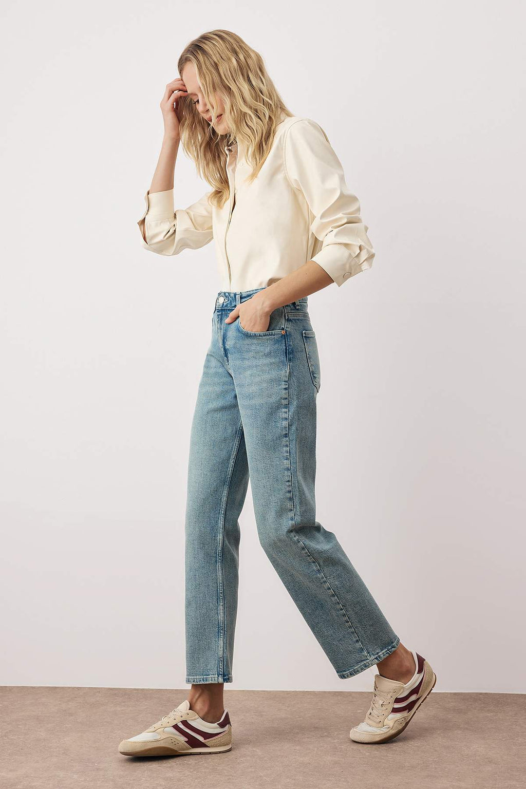 Trendyolmilla Mavi More Sustainable Esnek Comfort Straight Jeans TWOAW26JE00090