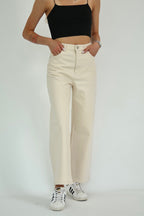 Trendyolmilla Vizon Yüksek Bel Bilek Boy Culotte %100 Pamuklu Jeans TWOAW26JE00190