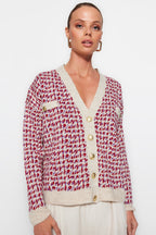 Bej Geniş Kalıp Triko Hırka TWOAW22HI0268