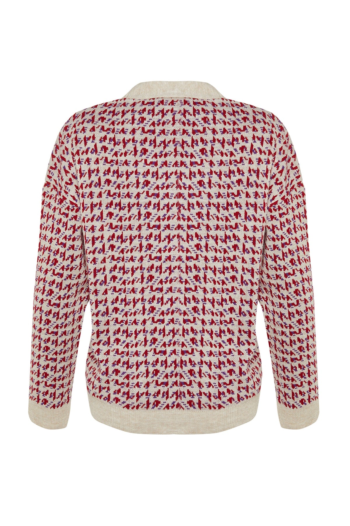 Bej Geniş Kalıp Triko Hırka TWOAW22HI0268