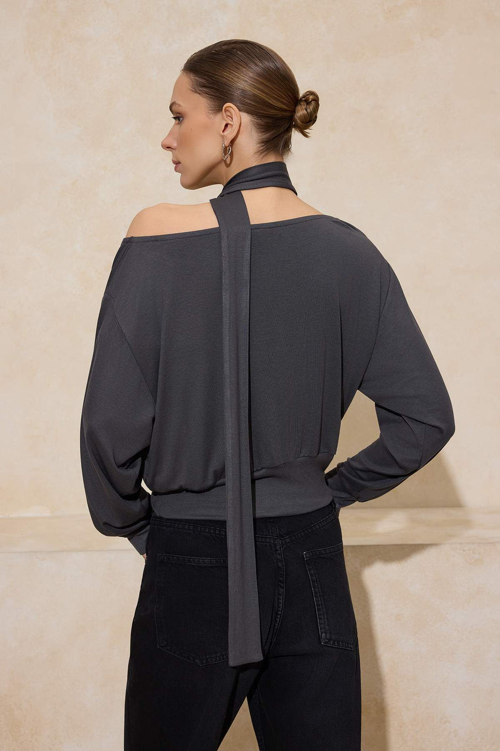 Antrasit Örme Bluz TWOAW26BZ00308