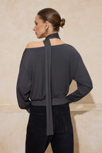 Antrasit Örme Bluz TWOAW26BZ00308