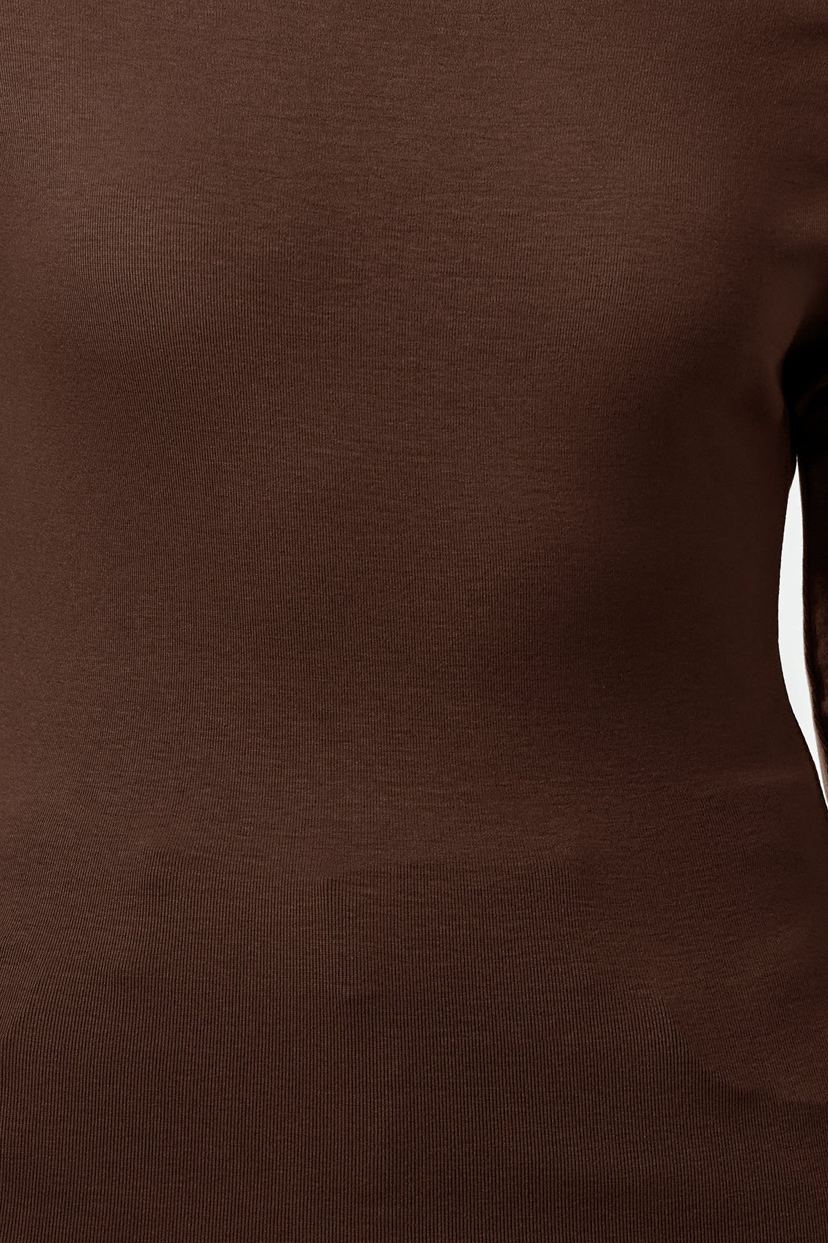 Kahverengi Düz Premium Yumuşak Kumaşlı Fitted/Vücuda Oturan Kayık Yaka Örme Bluz TWOAW24BZ00227