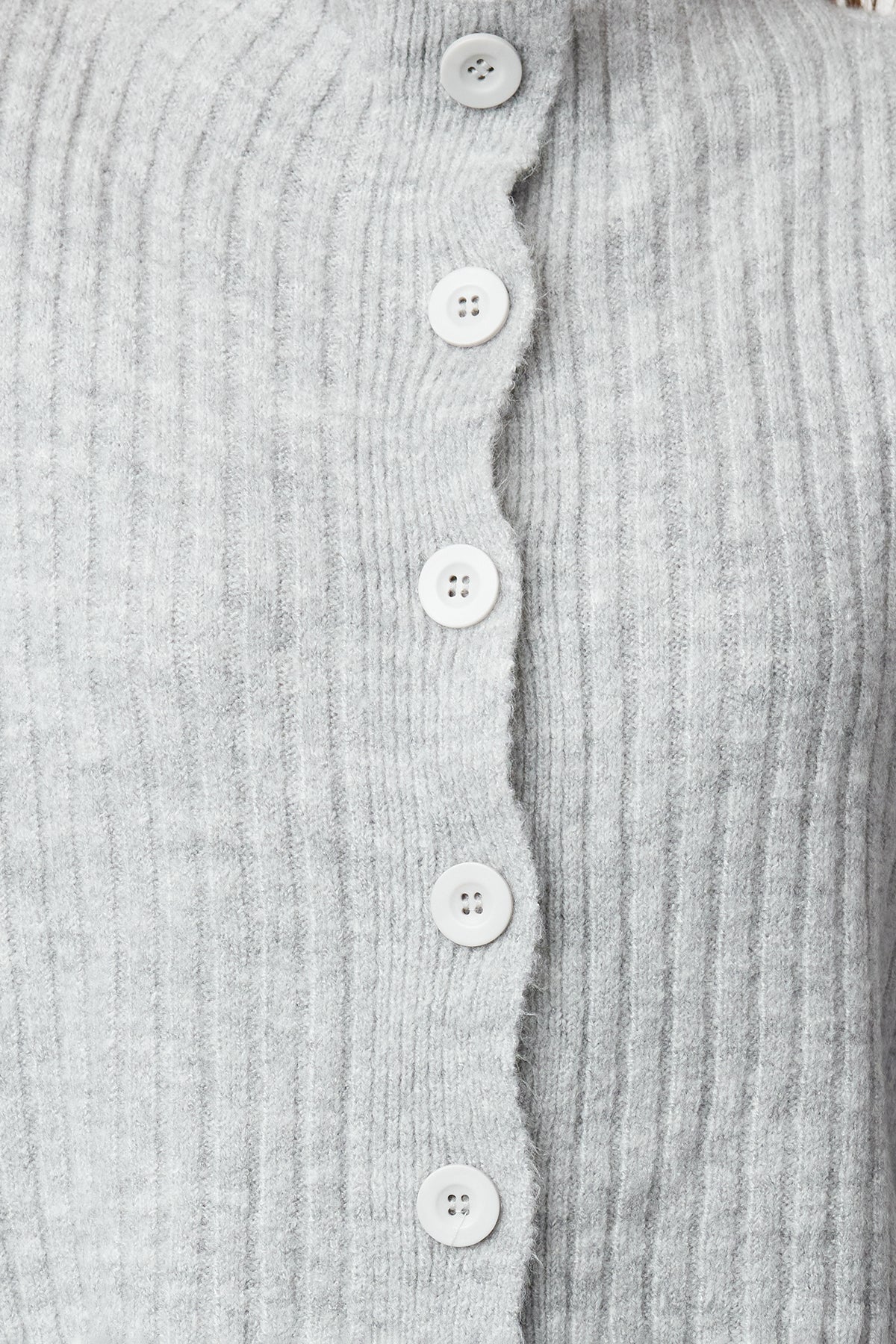 Gri Crop Yumuşak Dokulu Dik Yaka Triko Hırka TWOAW22HI0174