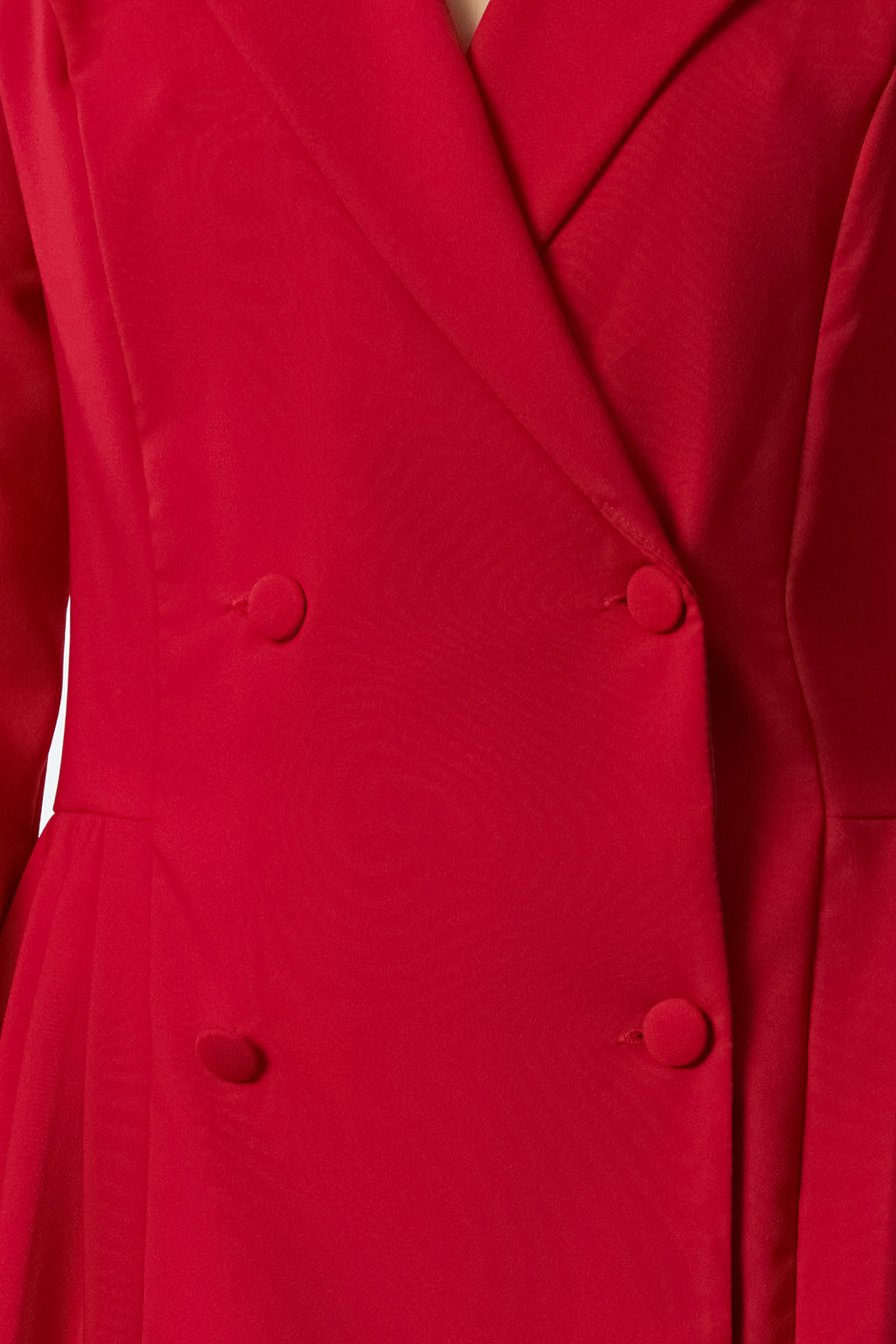 Kırmızı Piliseli Mini Dokuma Ceket Elbise TWOAW24EL00295