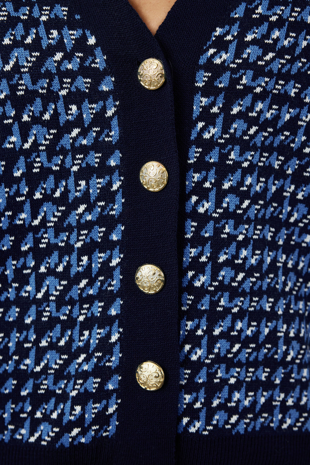 Lacivert Geniş Kalıp Triko Hırka TWOAW22HI0268