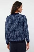 Lacivert Geniş Kalıp Triko Hırka TWOAW22HI0268