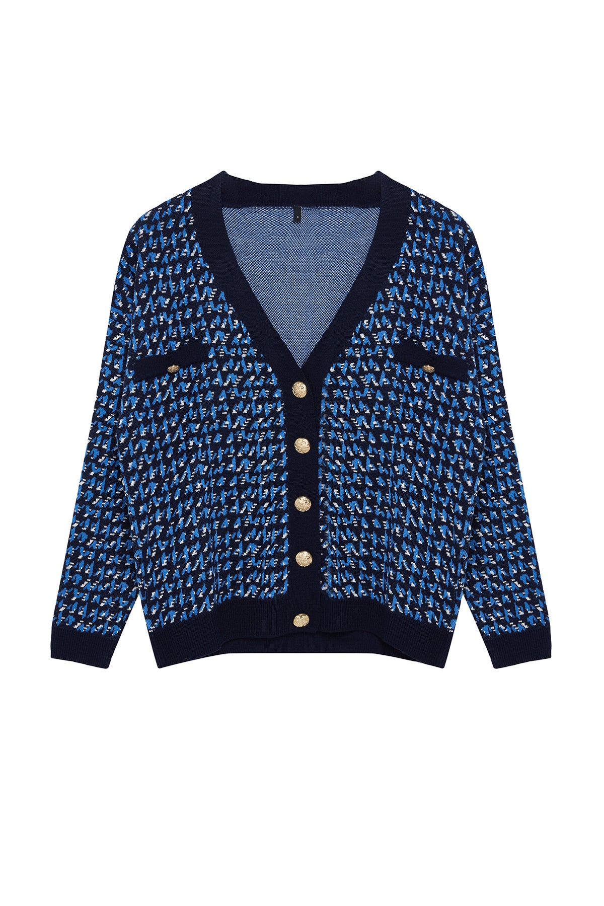 Lacivert Geniş Kalıp Triko Hırka TWOAW22HI0268