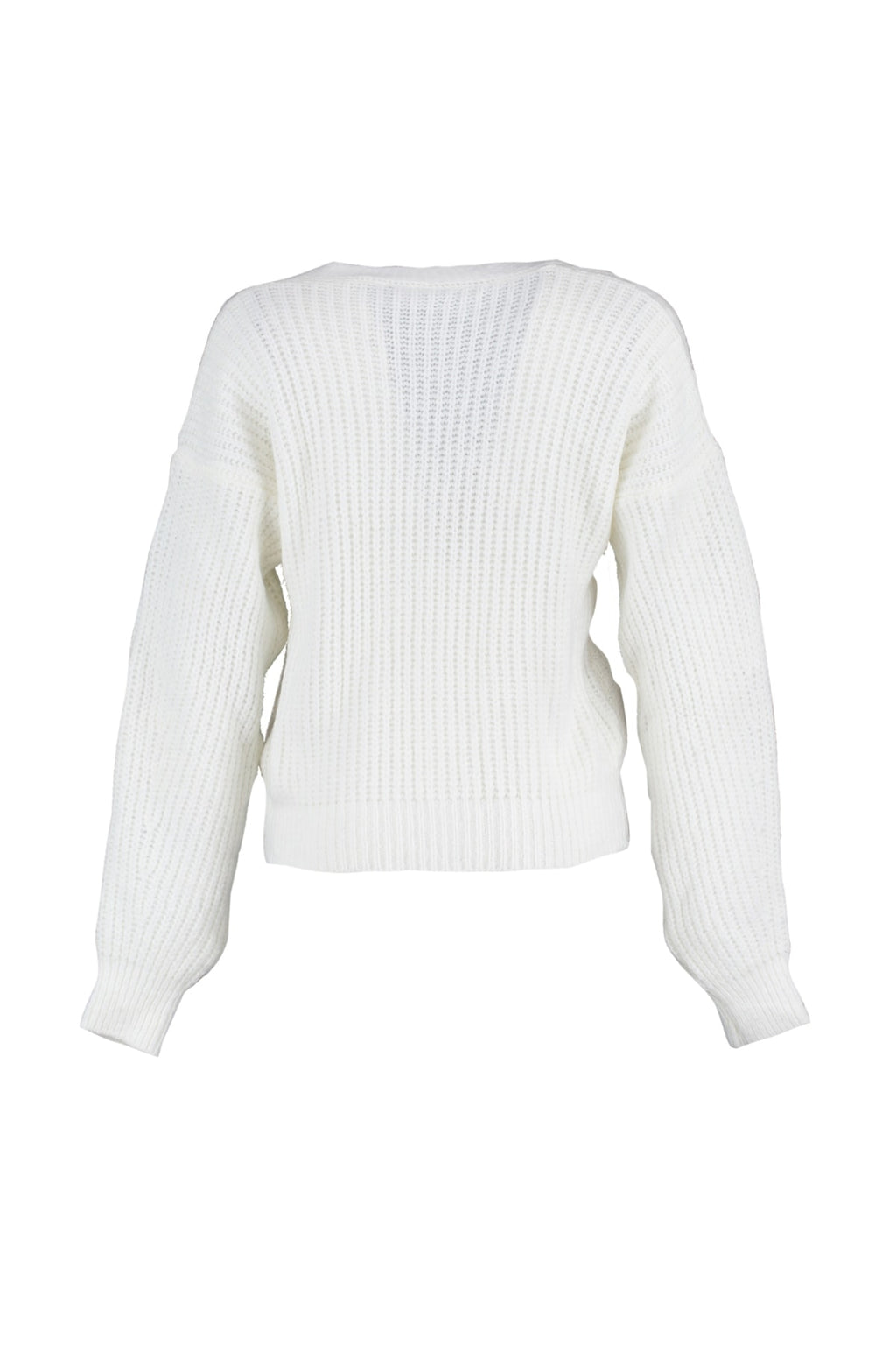 Limited Edition Ekru Yumuşak Dokulu Kurdele/Fiyonk Detaylı Saç Örgü Triko Kazak TWOAW22KZ1947