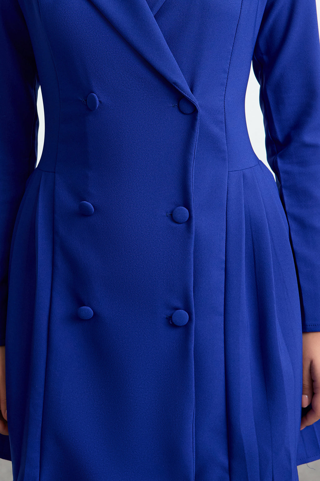 Saks Piliseli Mini Dokuma Ceket Elbise TWOAW24EL00295