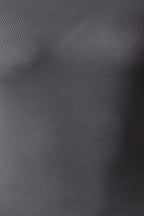 Antrasit Düz Premium Yumuşak Kumaşlı Fitted/Vücuda Oturan Kayık Yaka Örme Bluz TWOAW24BZ00227