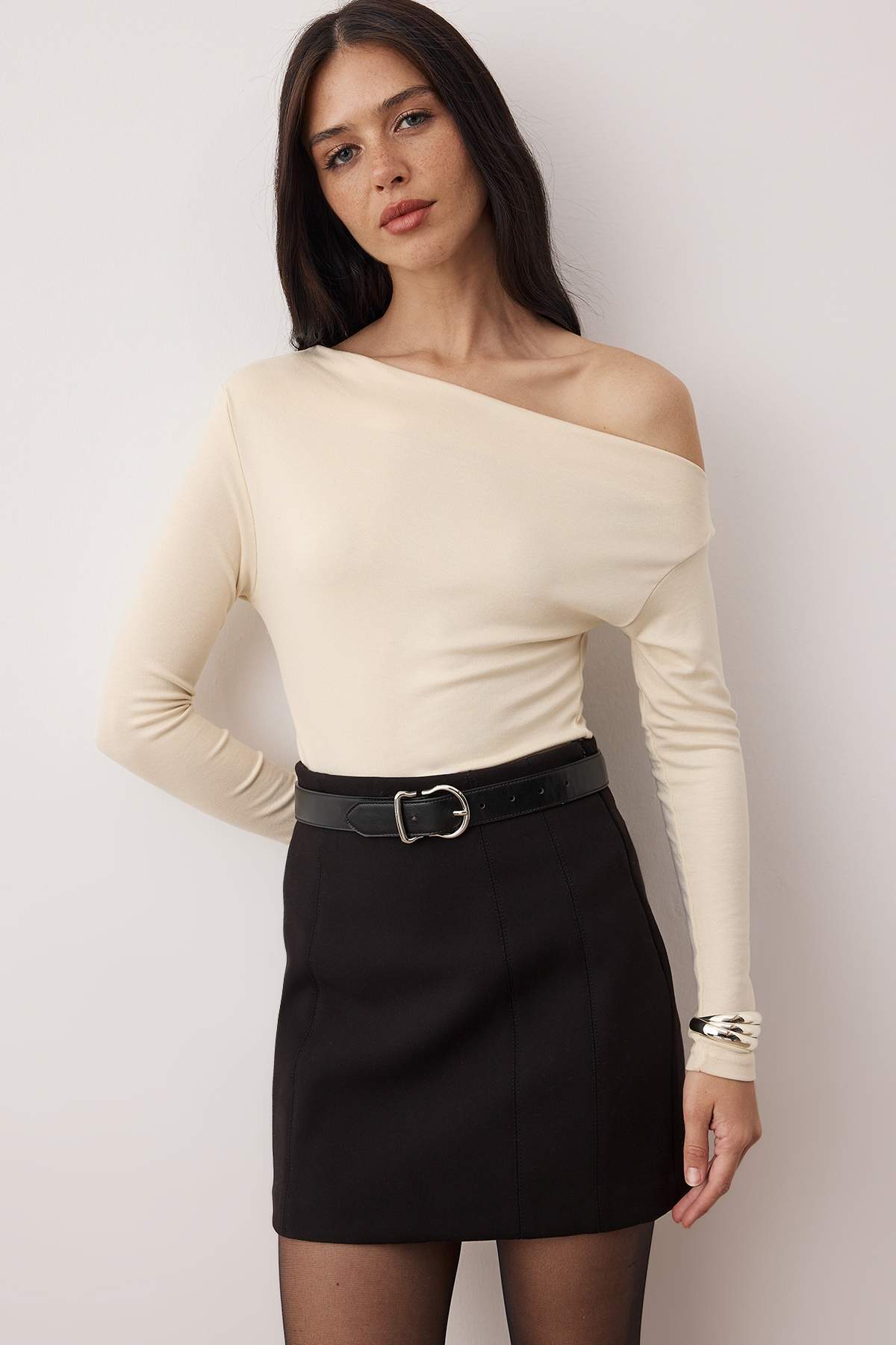 Taş*001 Örme Bluz TWOAW24BZ00227 Secondary image