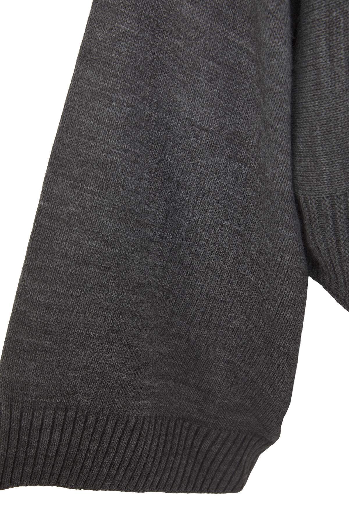 Antrasit Geniş Kalıp İspanyol Kol Triko Kazak TWOAW23KZ01838 Secondary image