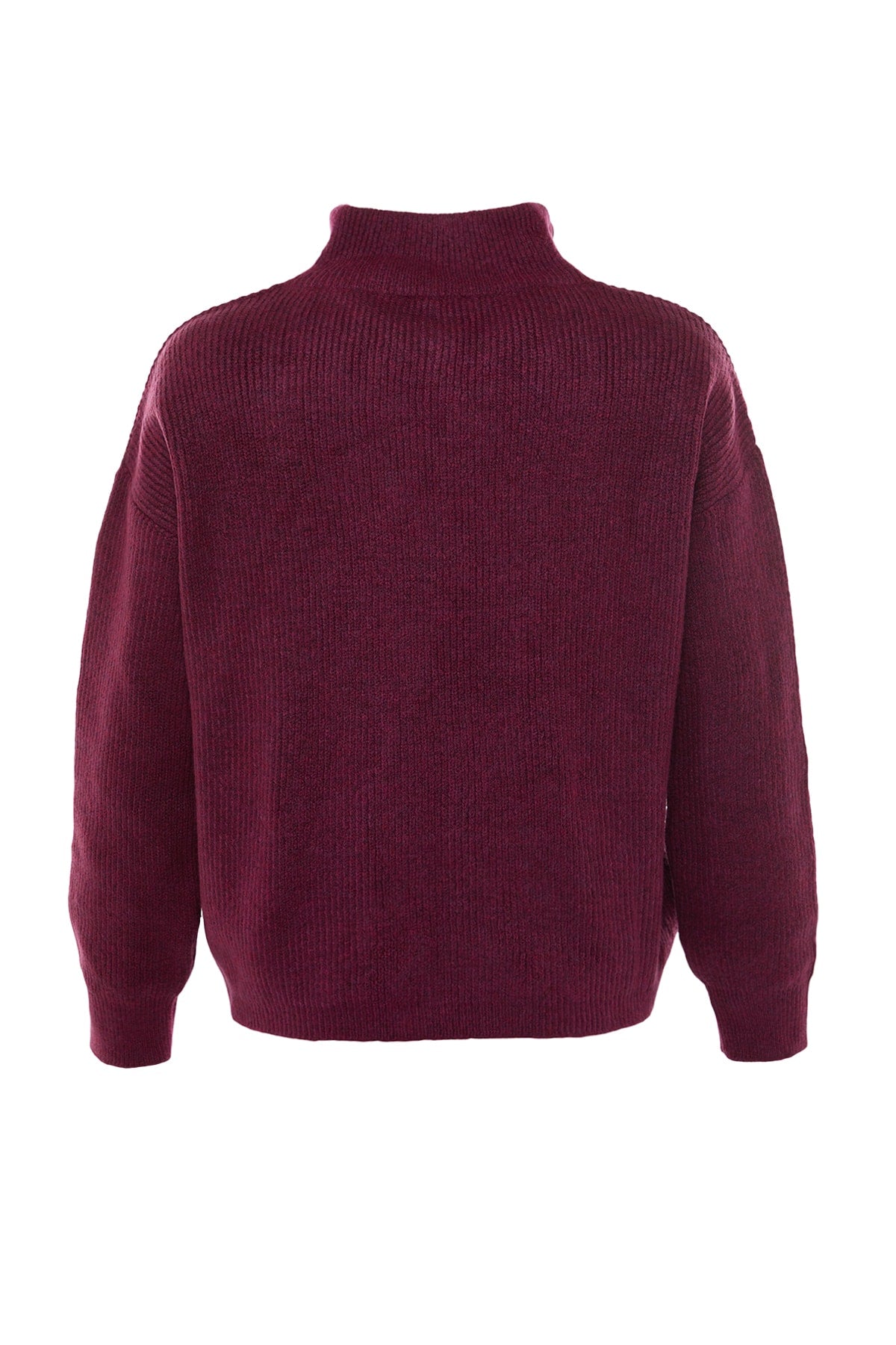 Açık Mor Yumuşak Dokulu Fermuarlı Triko Kazak TWOAW20XS0009