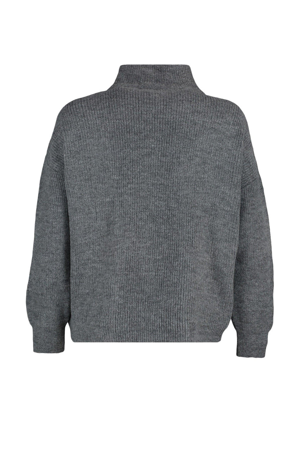 Antrasit Couple Yumuşak Dokulu Fermuarlı Triko Kazak TWOAW20XS0009