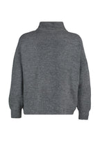 Antrasit Couple Yumuşak Dokulu Fermuarlı Triko Kazak TWOAW20XS0009