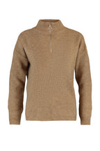 Camel Couple Yumuşak Dokulu Fermuarlı Triko Kazak TWOAW20XS0009