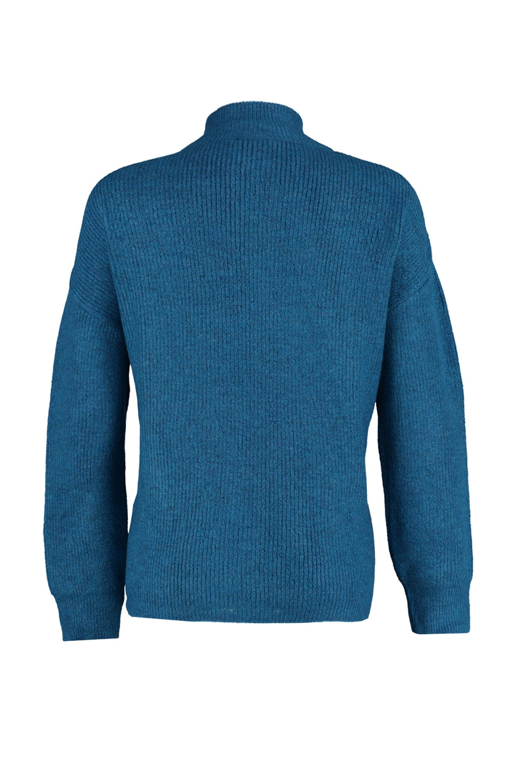 Mavi Yumuşak Dokulu Fermuarlı Triko Kazak TWOAW20XS0009