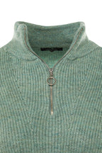 Mint Yumuşak Dokulu Fermuarlı Triko Kazak TWOAW20XS0009