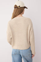 Taş*001 Crop Basic Düz Geniş Kalıp Triko Kazak TWOAW23KZ00390