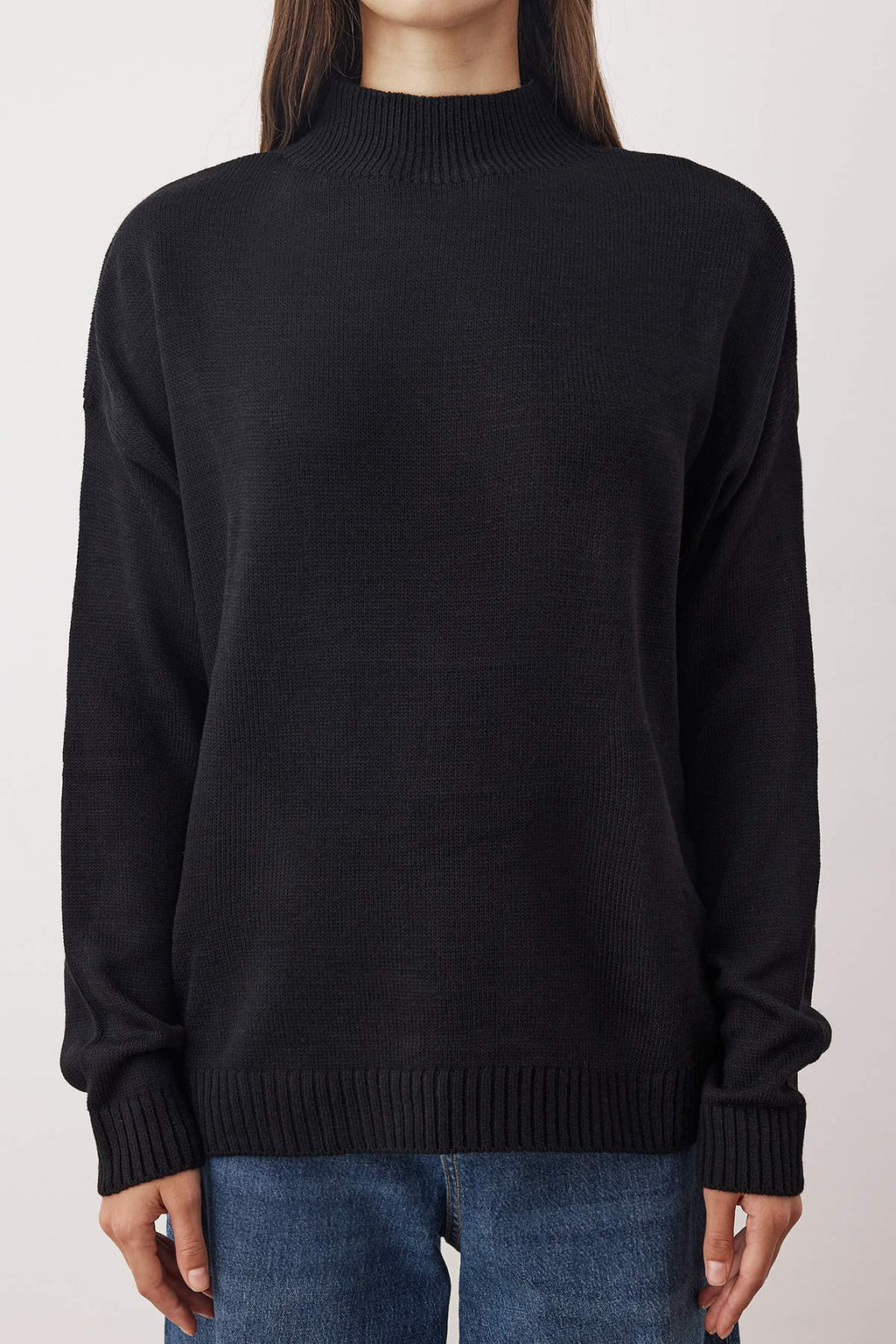 Siyah-Ekru Basic İkili Paket Triko Kazak TWOAW26KZ00232