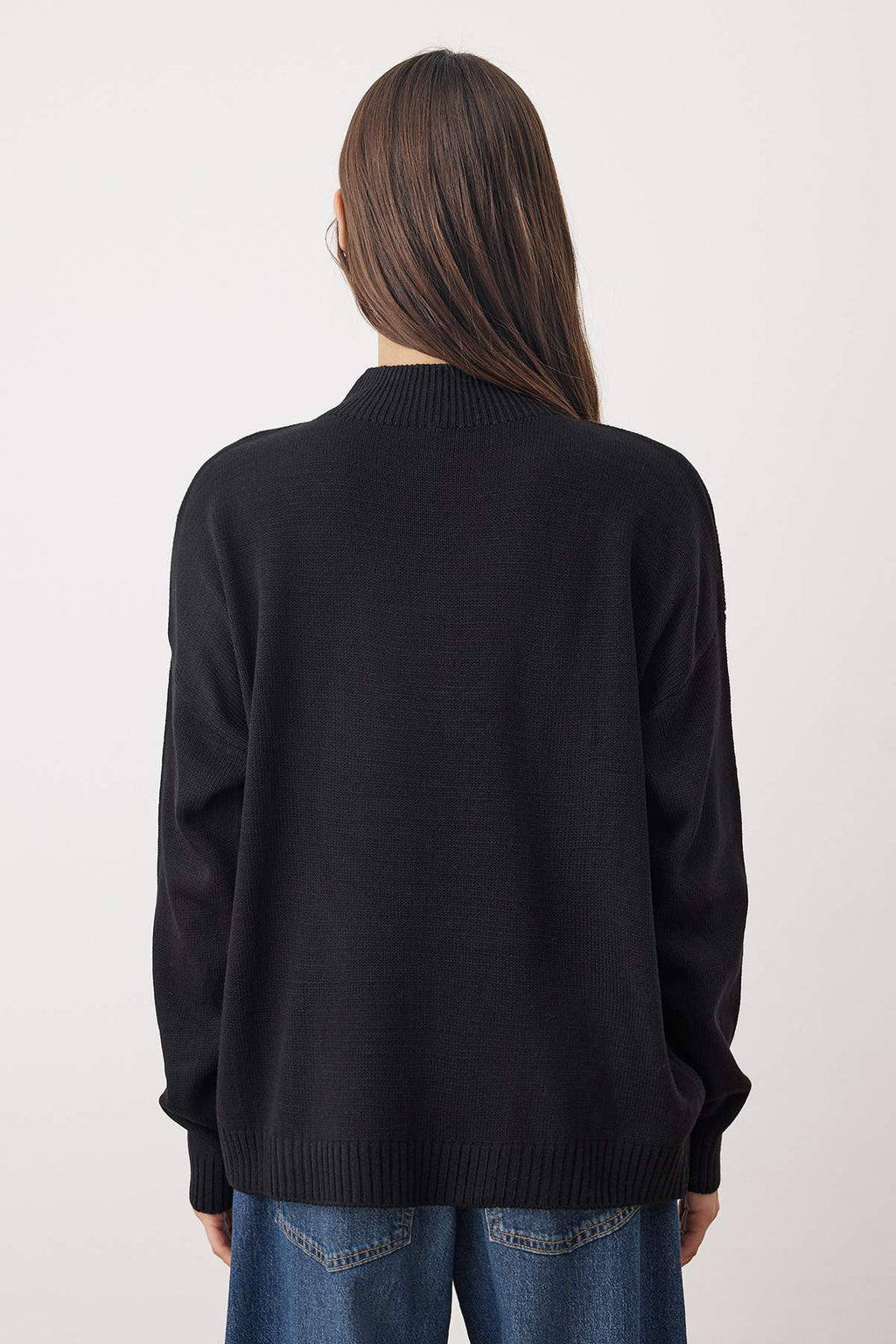 Siyah-Ekru Basic İkili Paket Triko Kazak TWOAW26KZ00232