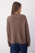 Wardrobe Essentials Vizon Basic Geniş Kalıp Yumuşak Dokulu Triko Kazak | TWOAW26KZ00091