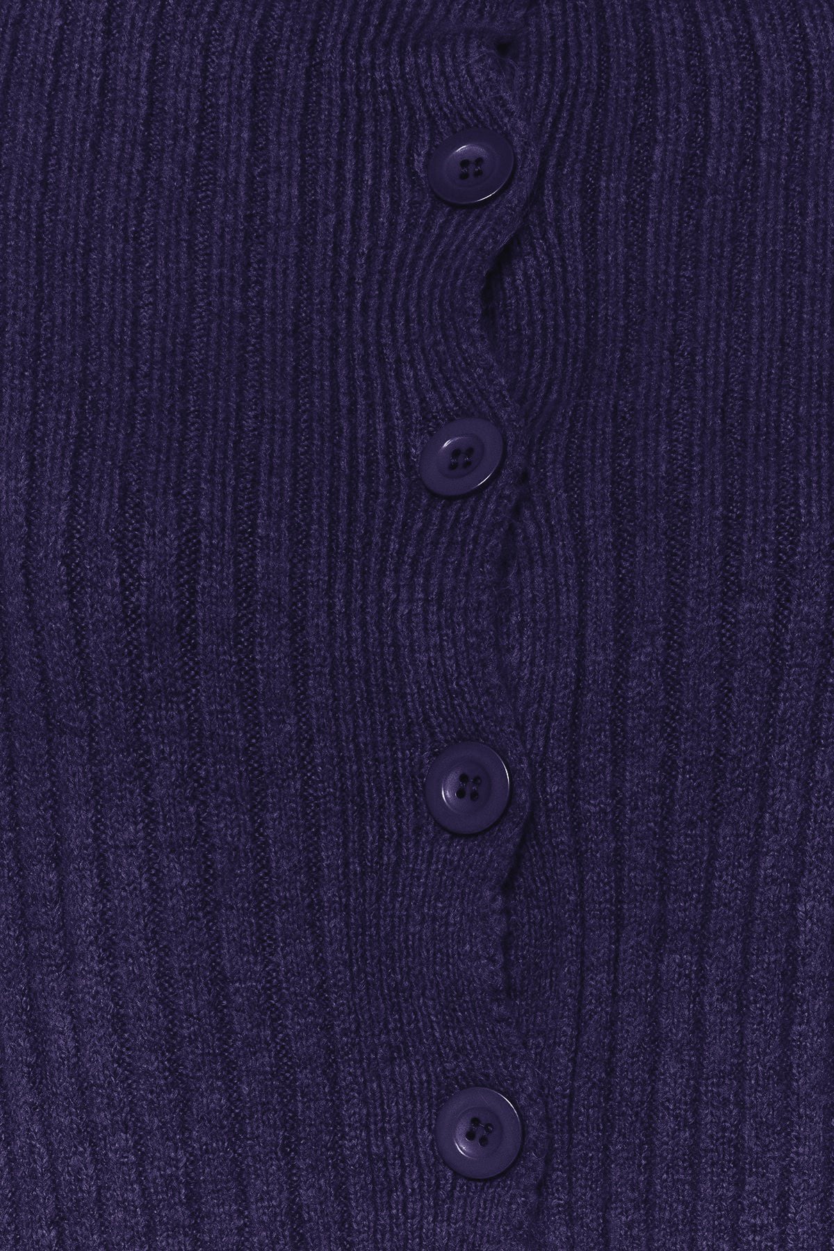 Lacivert Crop Yumuşak Dokulu Dik Yaka Triko Hırka TWOAW22HI0174