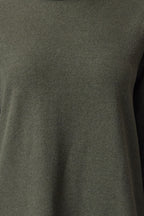 Zümrüt Yeşili Çiçek Baskılı Mini Selanik Dik Yaka Örme Elbise TWOAW25EL00282