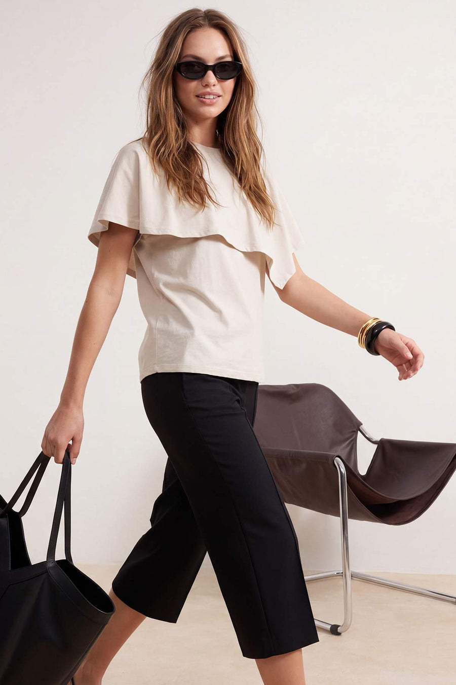 Stone Regular Fit Short Sleeve Structured 100% Cotton Knit T-Shirt