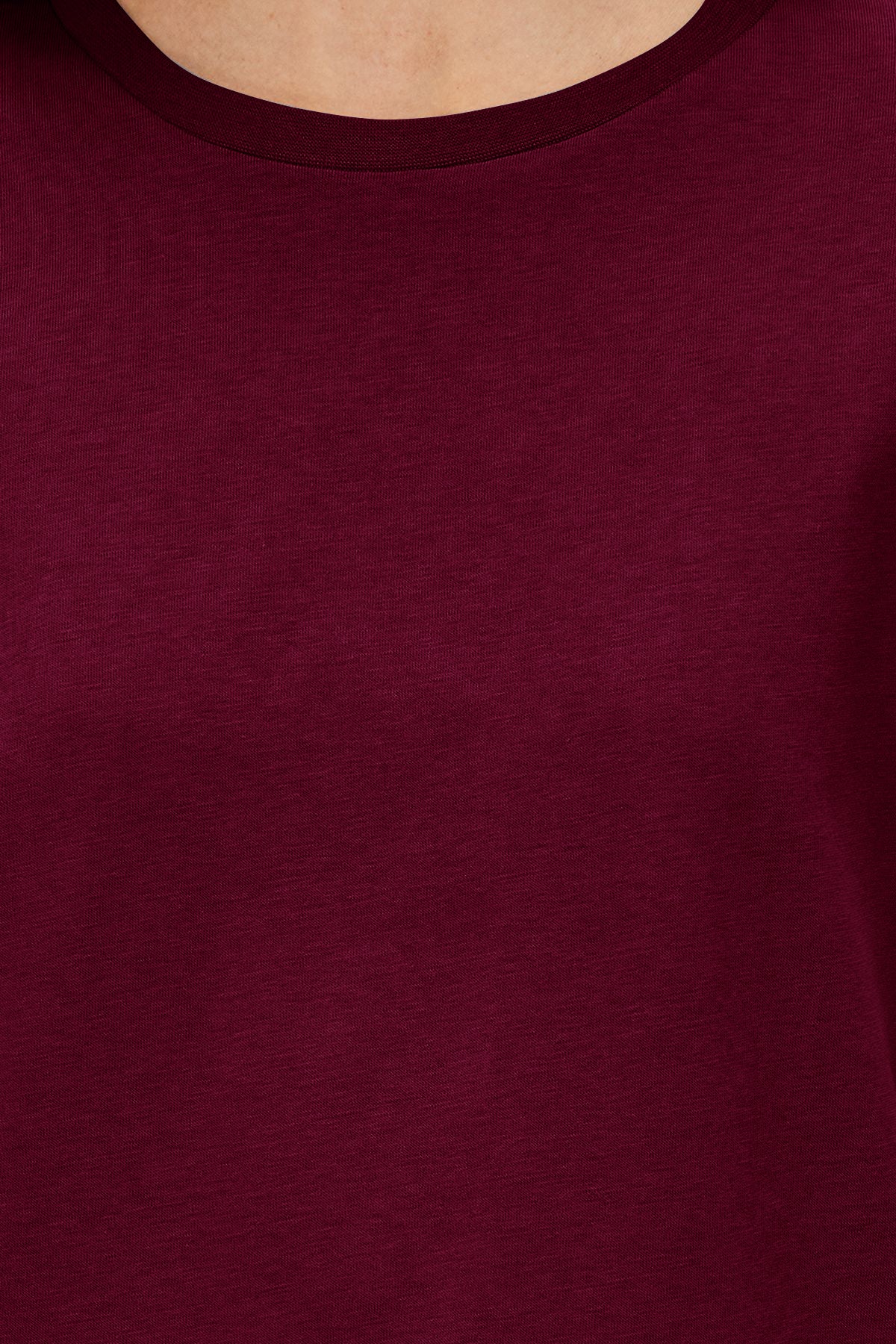 Black 100% cotton basic crew neck knit t-shirt