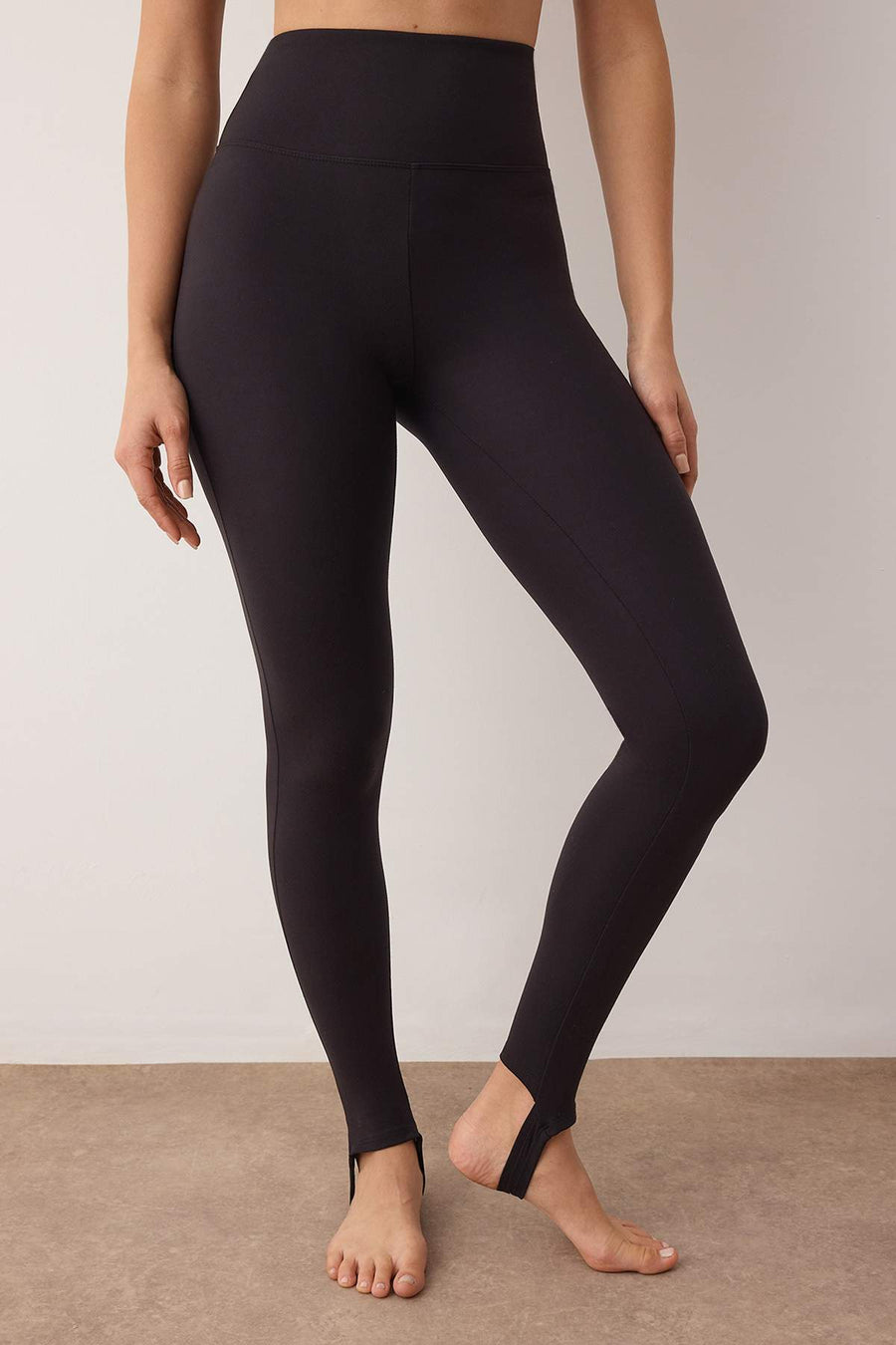 Black brushed soft fabric Füzo sports leggings